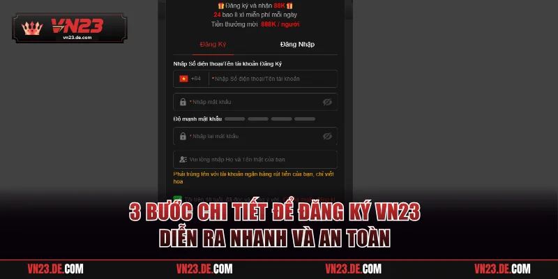 3 bước chi tiết để đăng ký VN23 diễn ra nhanh và an toàn